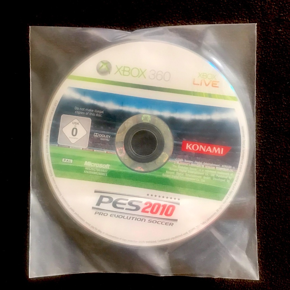XBOX 360 Game disc PES2010